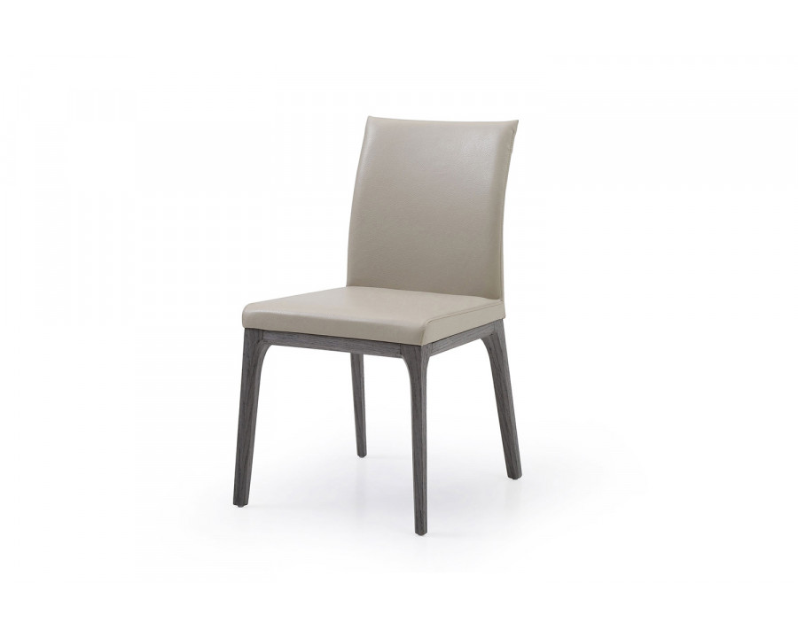 Whiteline Stella Dining Chair - Gray Oak/Taupe