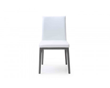 Whiteline Stella Dining Chair - Gray Oak/White