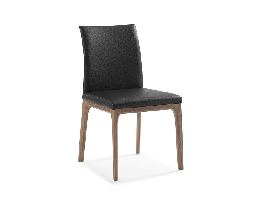 Whiteline Stella Dining Chair - Walnut/Black