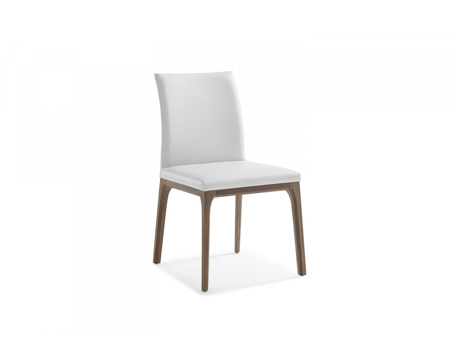 Whiteline Stella Dining Chair - Walnut/White