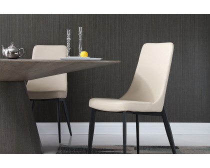 Whiteline Luca Dining Chair - Taupe