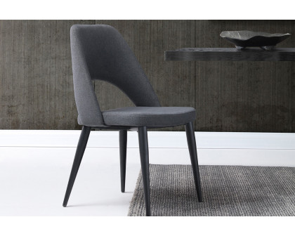 Whiteline - Audrey Dining Chair in Navy-Blue