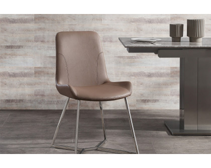 Whiteline Aileen Dining Chair - Taupe