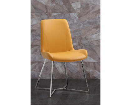 Whiteline Aileen Dining Chair - Yellow