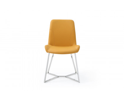 Whiteline Aileen Dining Chair - Yellow