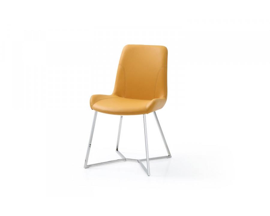 Whiteline Aileen Dining Chair - Yellow