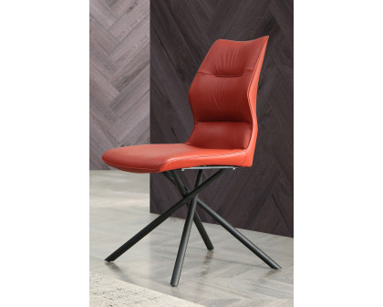 Whiteline Marlon Dining Chair - Burgundy