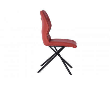 Whiteline Marlon Dining Chair - Burgundy