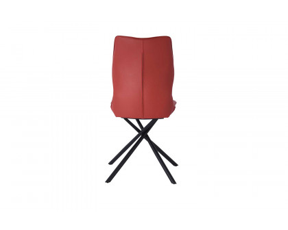 Whiteline Marlon Dining Chair - Burgundy