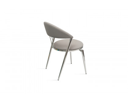 Whiteline - Geneva Dining Chair in Gray