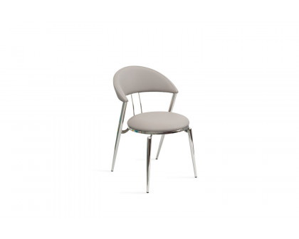 Whiteline - Geneva Dining Chair in Gray