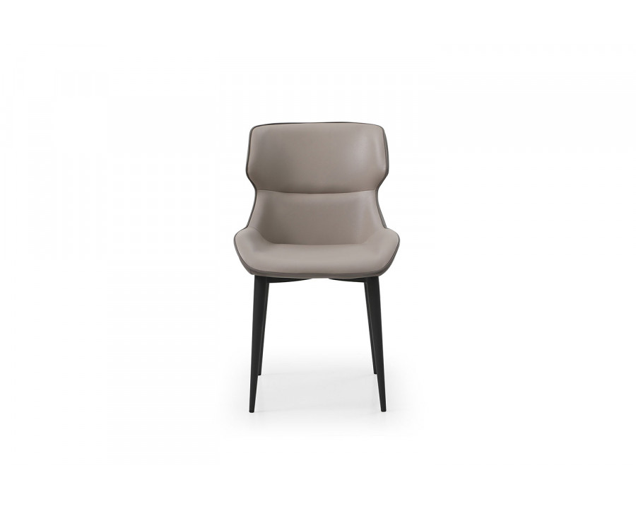 Whiteline - Morocco Dining Chair in Light Gray/Dark Gray