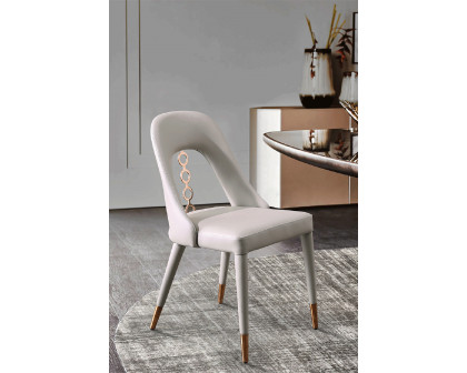 Whiteline Liza Dining Chair - Light Gray