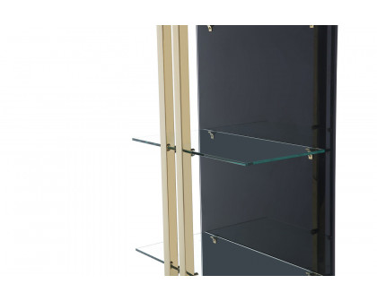 Whiteline - Blake Bookshelf in Black