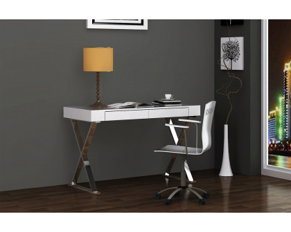 Whiteline Elm Desk Large - White