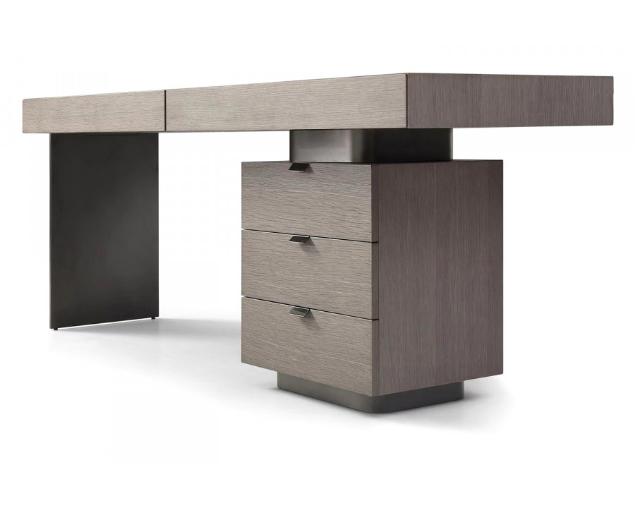 Whiteline Alma Desk - Gray