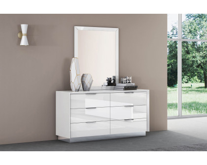 Whiteline Navi Double Dresser - White