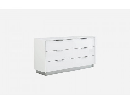 Whiteline Navi Double Dresser - White