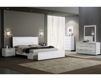 Whiteline Navi Double Dresser - White