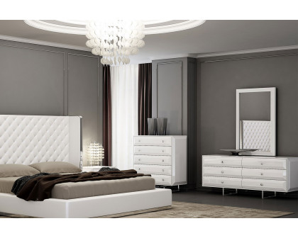 Whiteline Abrazo Double Dresser - White