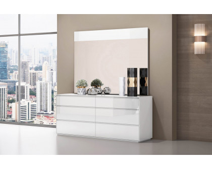 Whiteline - Malibu Double Dresser in White