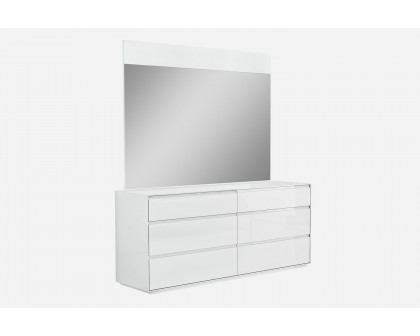 Whiteline - Malibu Double Dresser in White