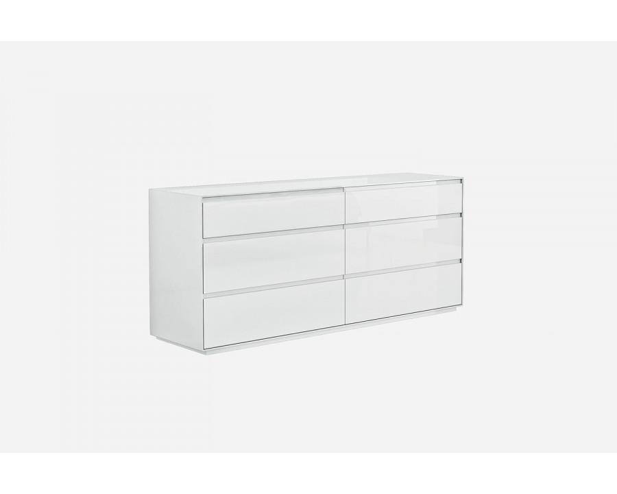 Whiteline - Malibu Double Dresser in White