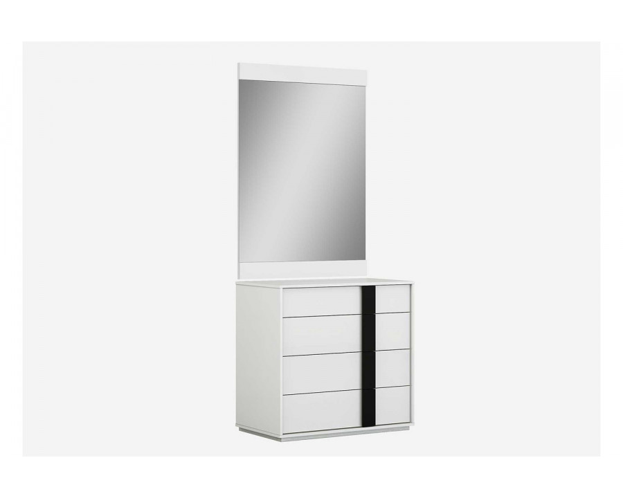 Whiteline - Kimberly Single Dresser in White/Black