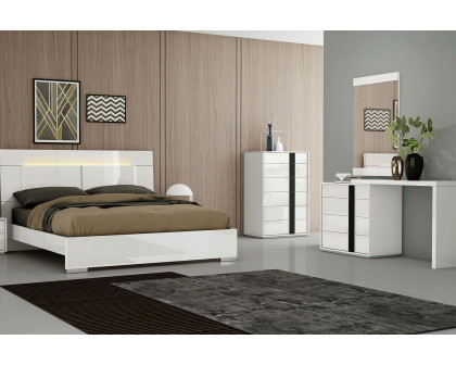 Whiteline - Kimberly Single Dresser in White/Black