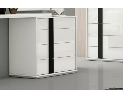 Whiteline - Kimberly Single Dresser in White/Black