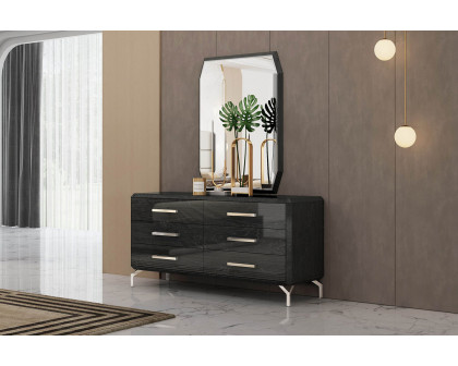 Whiteline - Los Angeles Double Dresser in Gray