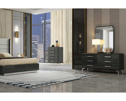 Whiteline - Los Angeles Double Dresser in Gray