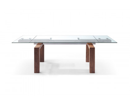 Whiteline Davy Extendable Dining Table - Walnut