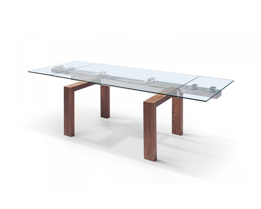 Whiteline Davy Extendable Dining Table - Walnut