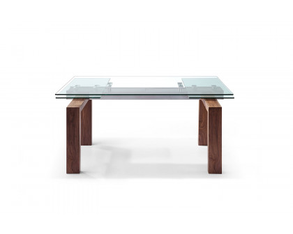 Whiteline Davy Extendable Dining Table - Walnut