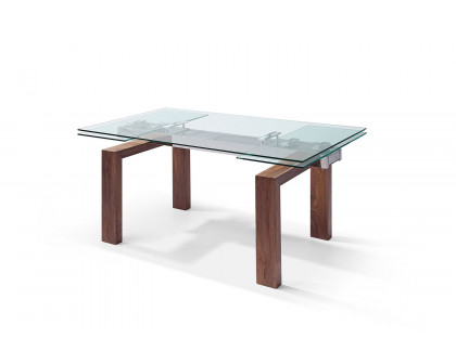 Whiteline Davy Extendable Dining Table - Walnut