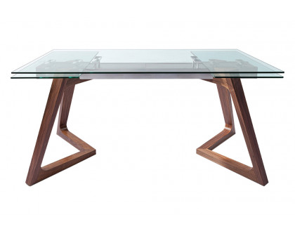 Whiteline - Delta Extendable Dining Table in Walnut