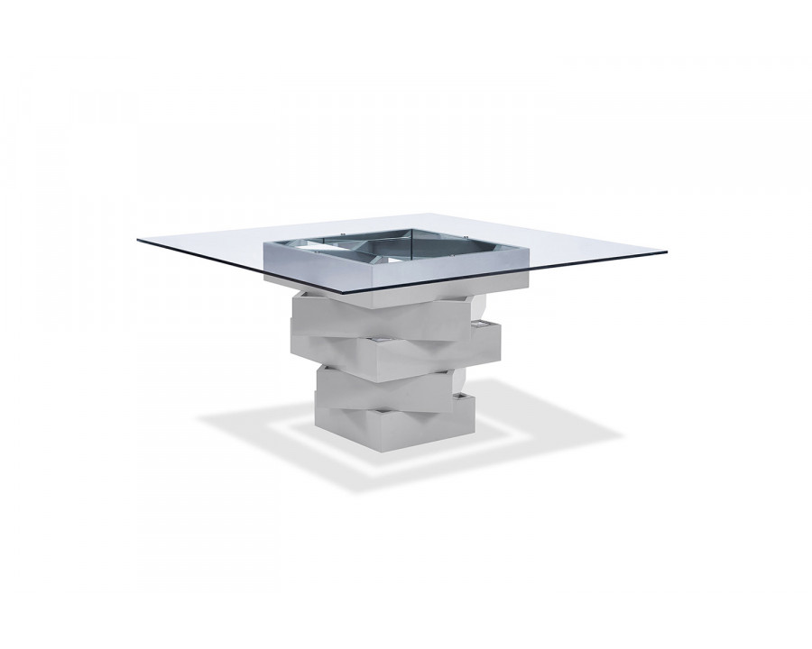 Whiteline - Carson Dining Table in Gray