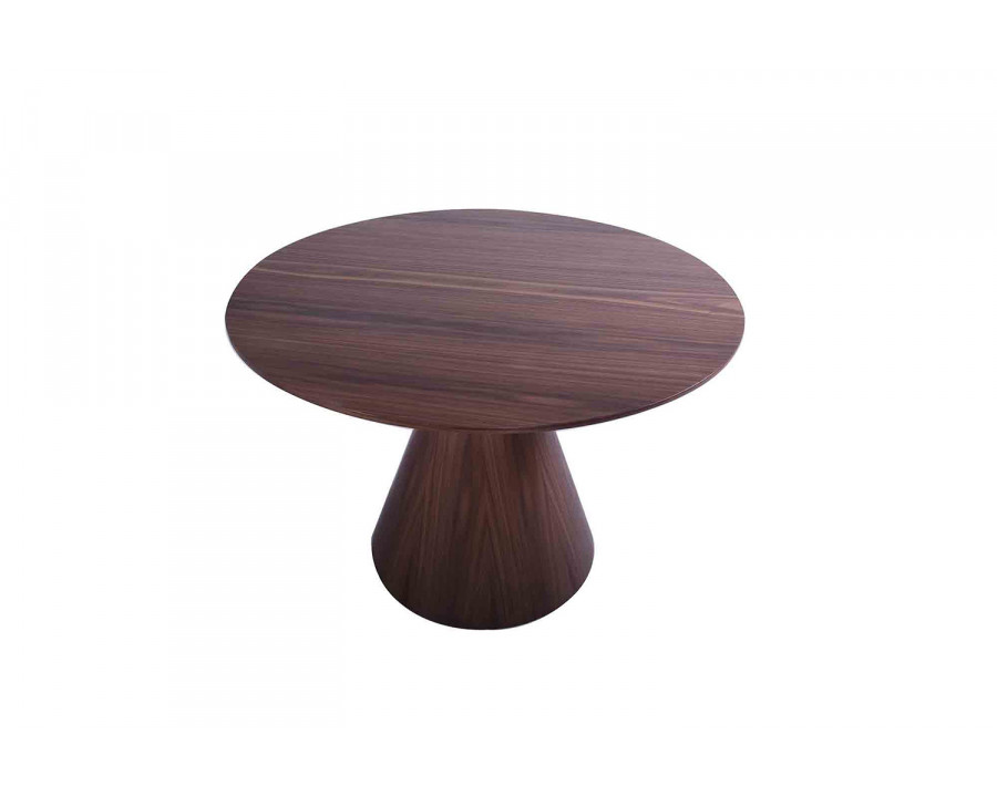 Whiteline Kira Round Dining Table - Walnut