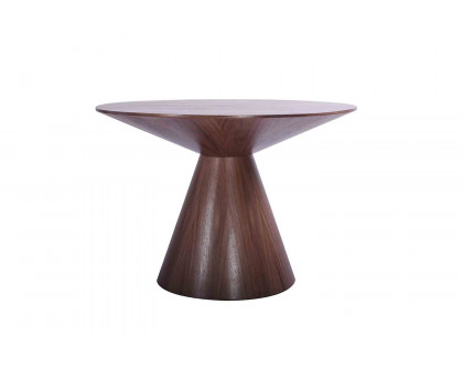 Whiteline Kira Round Dining Table - Walnut