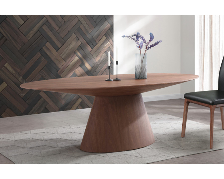 Whiteline Bruno Dining Table - Walnut