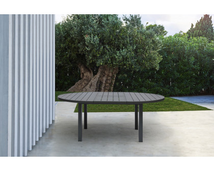 Whiteline - Aloha Outdoor Extendable Dining Table in Gray