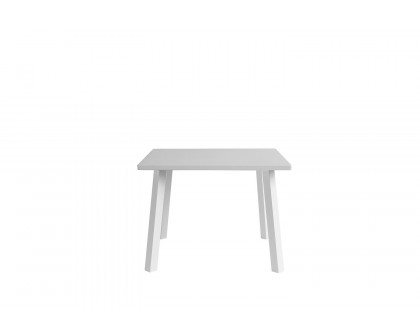 Whiteline - Rio Square Outdoor Dining Table in White