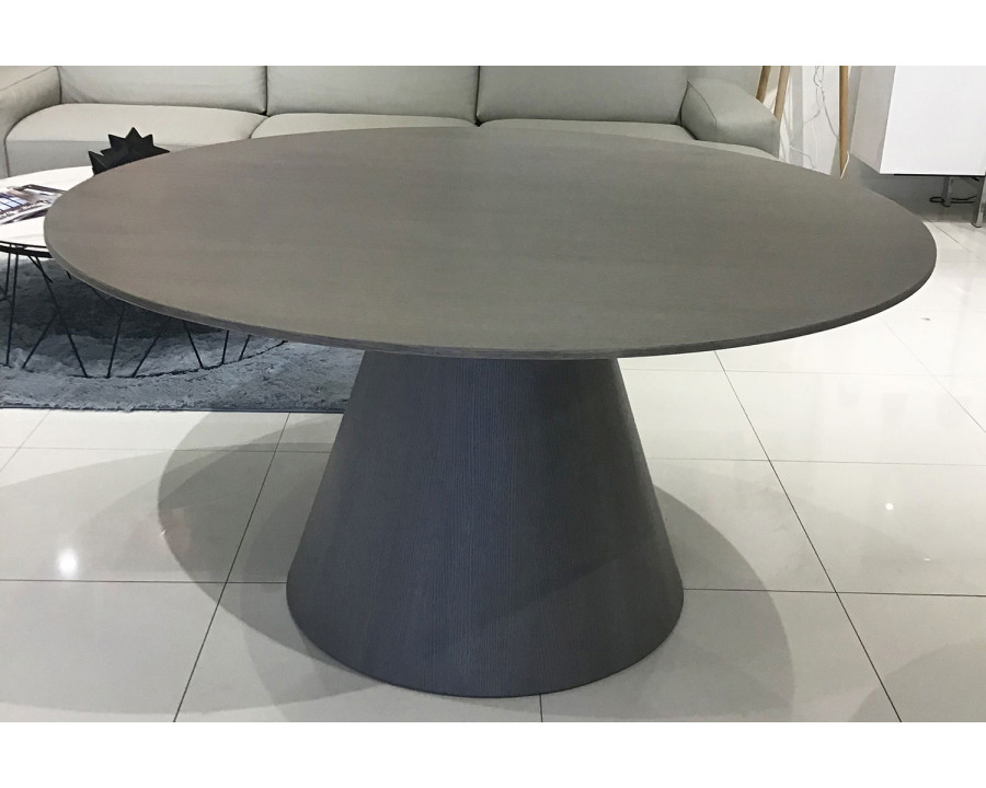 Whiteline Norfolk Round Dining Table - Gray