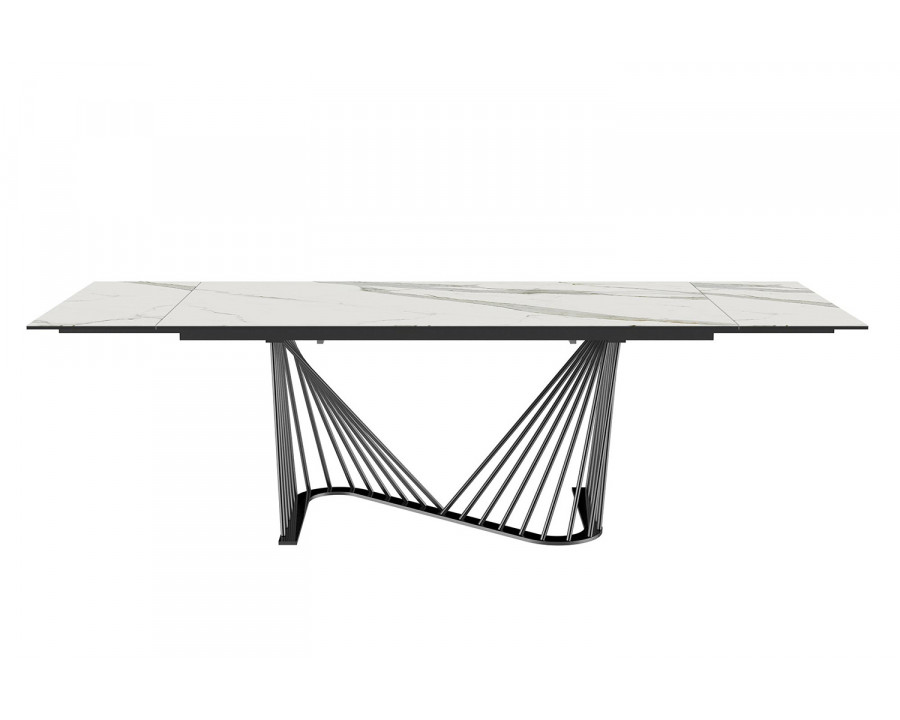 Whiteline - Roma Extendable Dining Table in White