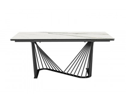 Whiteline - Roma Extendable Dining Table in White