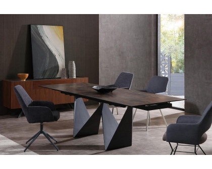 Whiteline - Jack Extendable Dining Table in Black