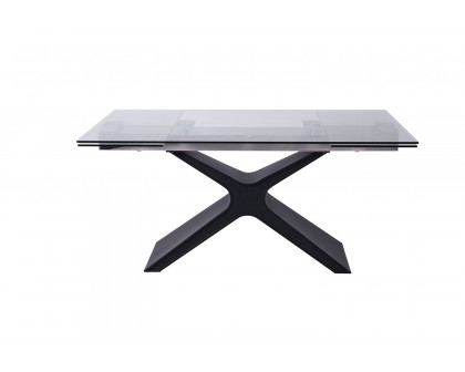 Whiteline - West Extendable Dining Table in Black