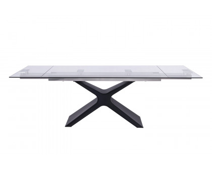 Whiteline - West Extendable Dining Table in Black