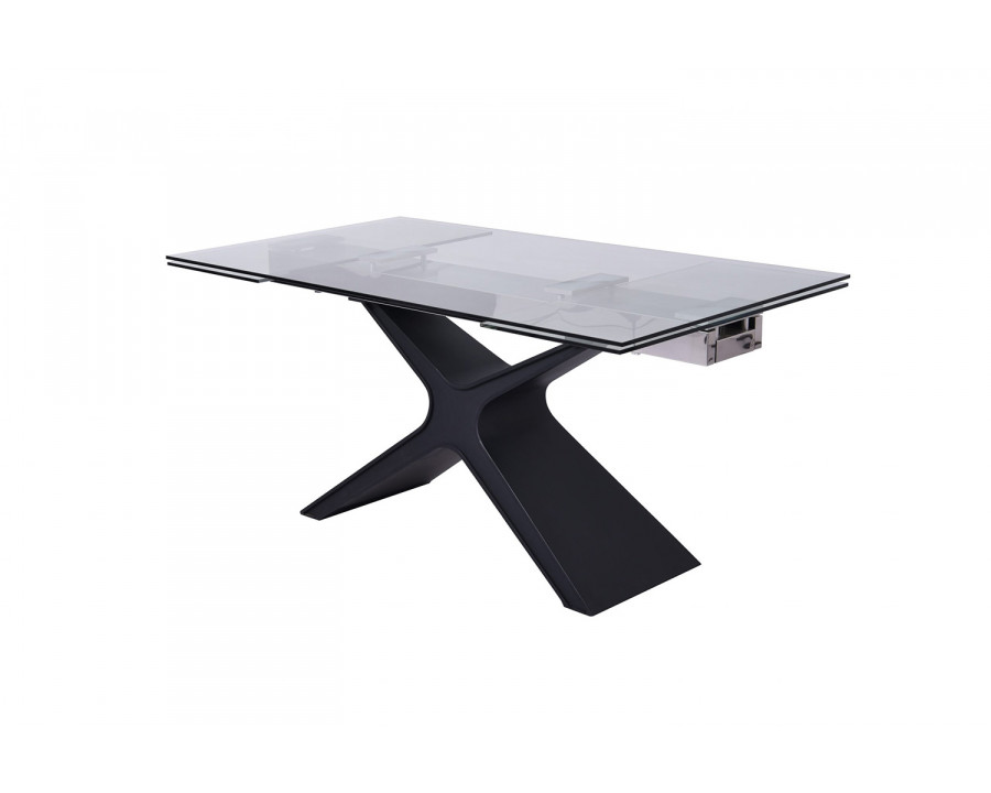 Whiteline - West Extendable Dining Table in Black